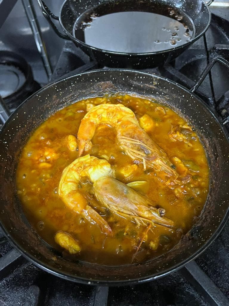 ARROZ CALDOSO DE LANGOSTINO Y MERLUZA