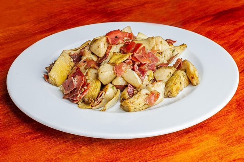ALCACHOFAS CON JAMON
